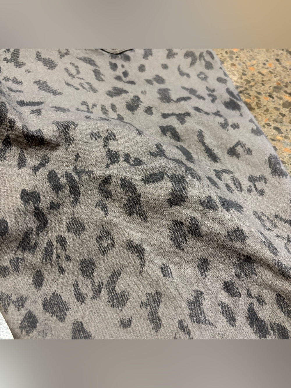 Tribal Jeans Cheetah Print Jeggings (Size 10) Gray, Black, Stretchy, Ankle
